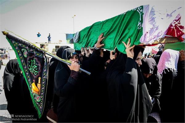 استقبال از پیکرهای 119 شهید تازه تفحص شده در شلمچه 19