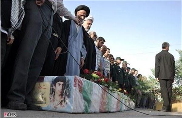 تشییع و خاکسپاری سه شهید دفاع مقدس در گتوند