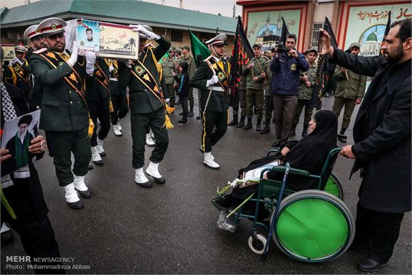 آئین تشییع ۱۴ شهید تازه تفحص شده نیروی انتظامی 13