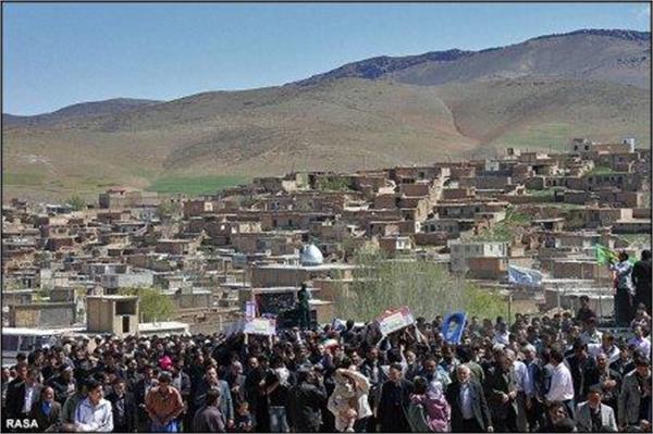 تشییع و خاکسپاری شهدای گمنام در سود جان چهار محال بختیاری