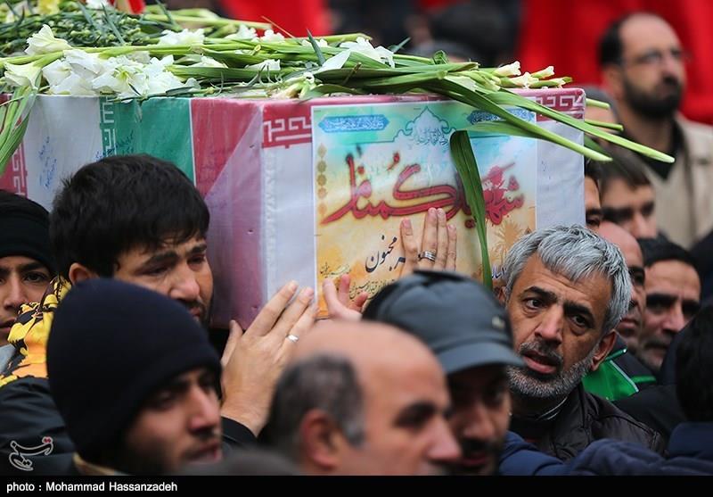 تشییع پیکر ۵ شهید گمنام دوران دفاع مقدس در تهران 1