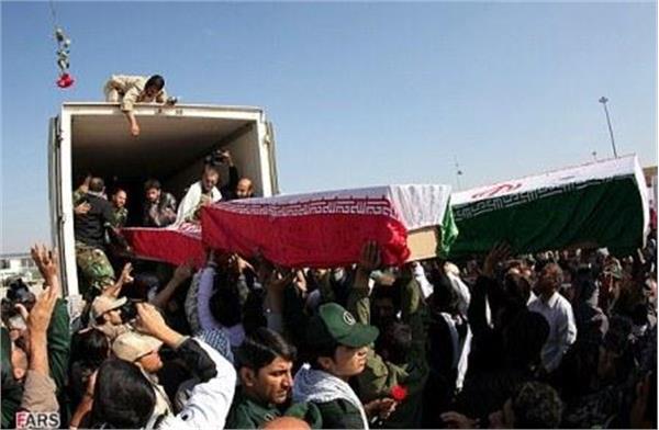 مراسم تبادل شهدا جنگ هشت ساله در شلمچه