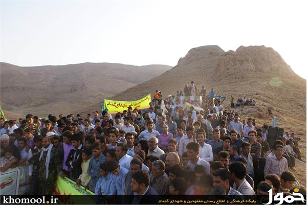 تشییع و خاکسپاری دو شهید گمنام در سمیرم و حنا(اصفهان)