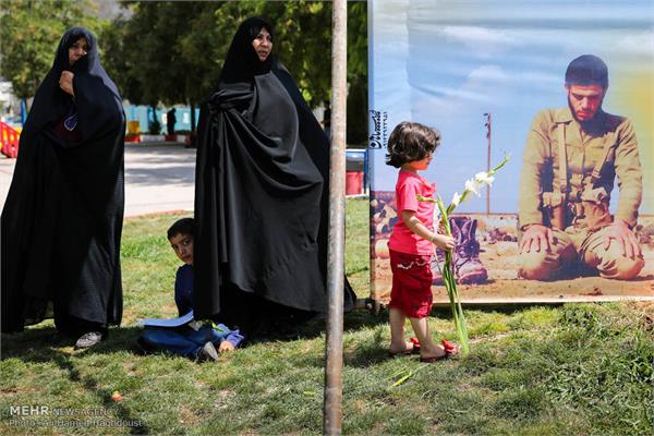 مراسم تشییع پیکر دو شهید گمنام در هادیشهر 28