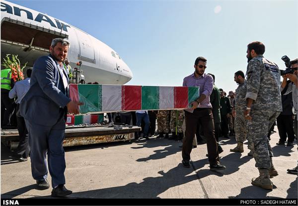 ورود پیکر مطهر 10تن از شهدای خط شکن به خراسان رضوی 2