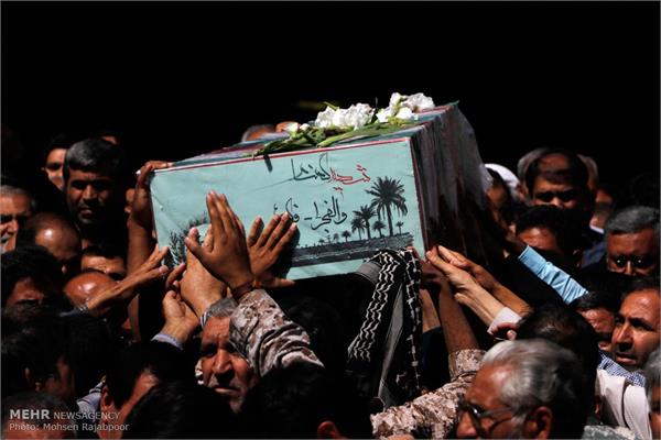 تشییع دو شهید دفاع مقدس در کرمان 4