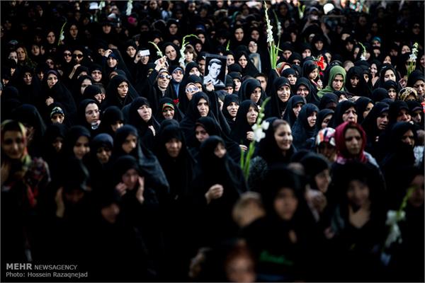 تشییع دو شهید گمنام در بوستان زمزم تهران 5