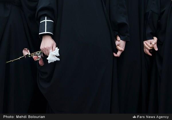 تشییع پیکر شهید گمنام در دانشگاه آزاد تهران شمال 1