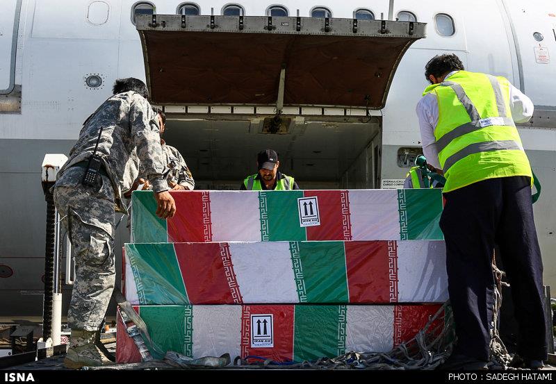 ورود پیکر مطهر 10تن از شهدای خط شکن به خراسان رضوی 1