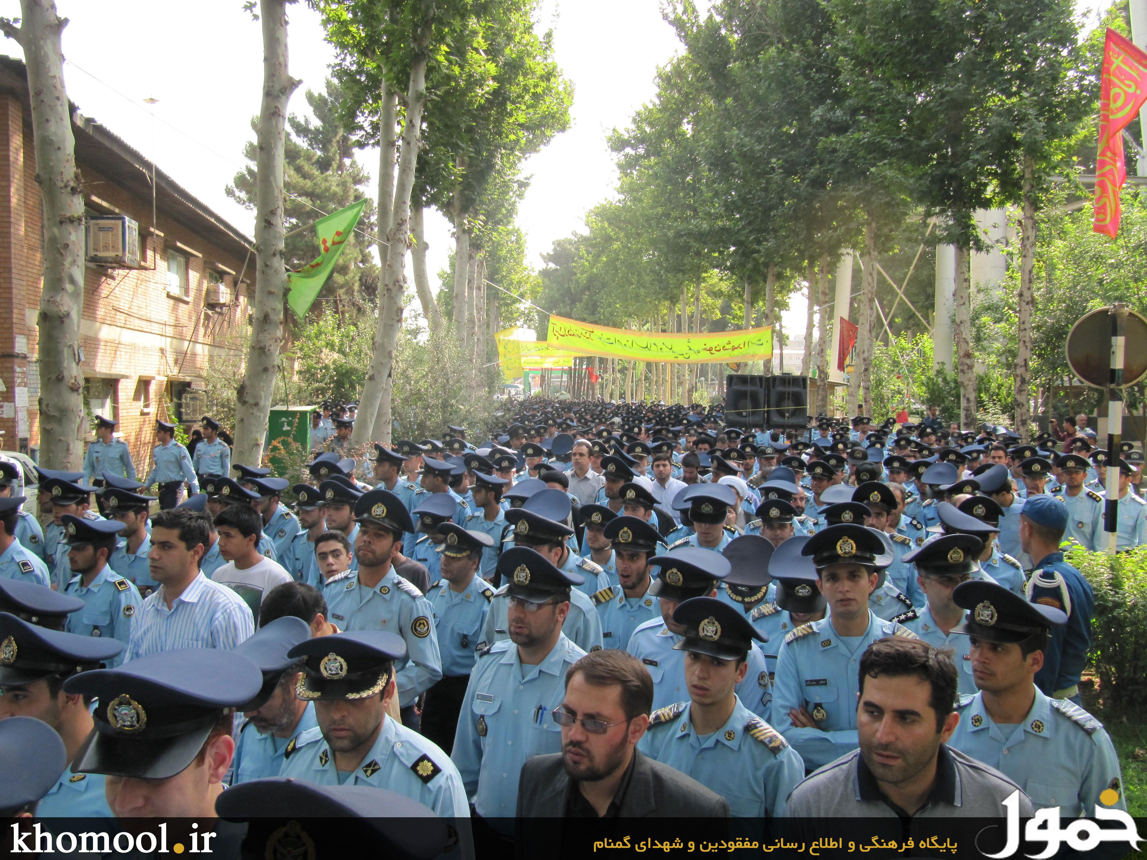 تشییع و خاکسپاری دو شهید گمنام در شهرک توحید نهاجا(تهران)