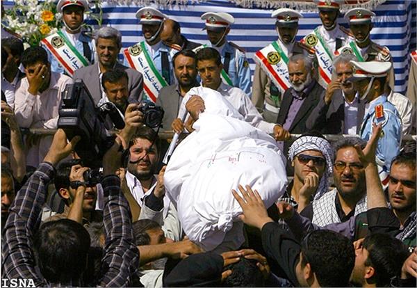 تشییع و خاکسپاری شهدای گمنام دانشگاه شاهد-12/7/89