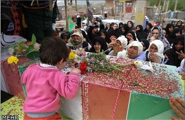 تشییع و خاکسپاری شهدای گمنام در استان اردبیل
