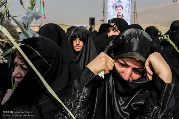 مراسم تشییع پیکر دو شهید گمنام در دانشکده شهید مطهری بسیج 30