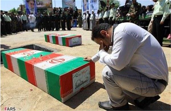 تشییع وخاکسپاری شهدای دفاع مقدس در شهر همدان