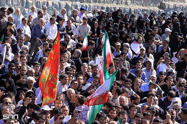 تشییع و خاکسپاری شهدای گمنام بوستان نهج البلاغه تهران-12/7/89