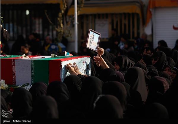 مراسم تشییع پیکر دو شهید گمنام در فردیس کرج 7