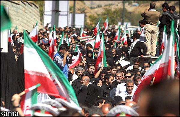 تشییع و خاکسپاری شهدای گمنام بوستان نهج البلاغه تهران-12/7/89