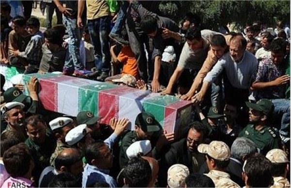 تشییع دو شهید گمنام در دانسفهان بوئین زهرا