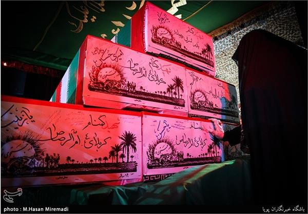 پیکر چهار شهید غواص در معراج شهدا 14