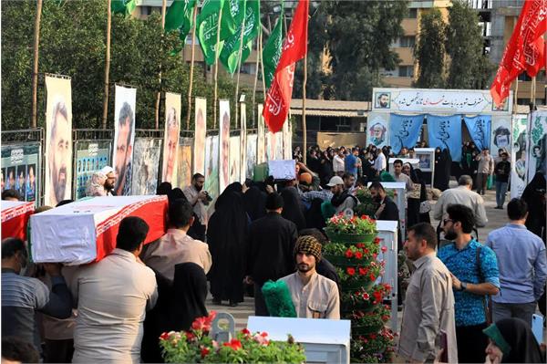 ورود 34 شهید تازه تفحص شده به معراج شهدای اهواز 20