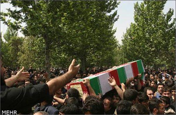 تشییع و خاکسپاری شهدای گمنام در شهرک کیانشهر تهران