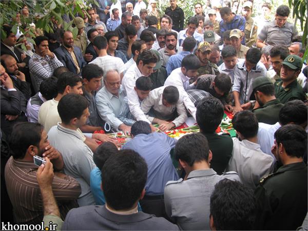 تشییع و خاکسپاری شهدای گمنام پارک شهدای گمنام قرچک تهران-12/7/89