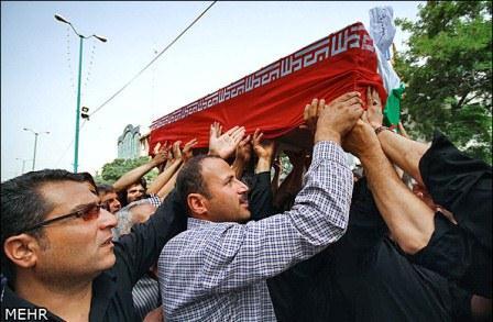 تشییع شهید گمنام در همدان