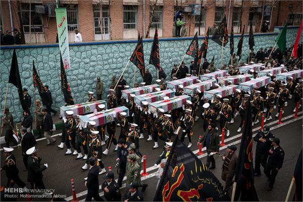 آئین تشییع ۱۴ شهید تازه تفحص شده نیروی انتظامی 15