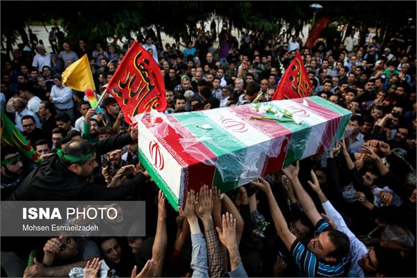 تشییع دو شهید گمنام در پارک نیلوفرآبی مشهد 14