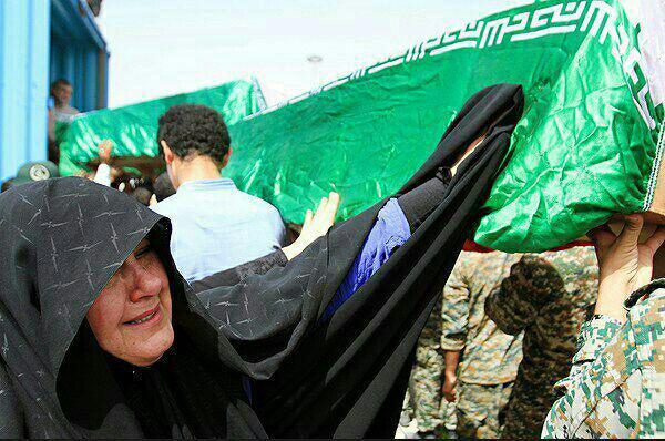 ورود پیکر مطهر ۵۵ شهید دفاع مقدس - شلمچه 2