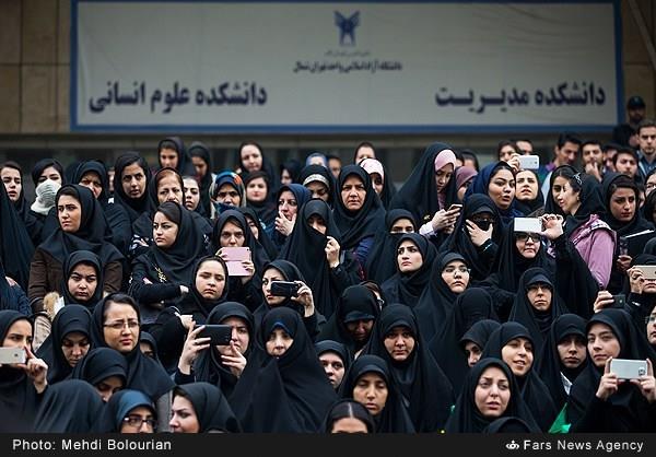 تشییع پیکر شهید گمنام در دانشگاه آزاد تهران شمال 13