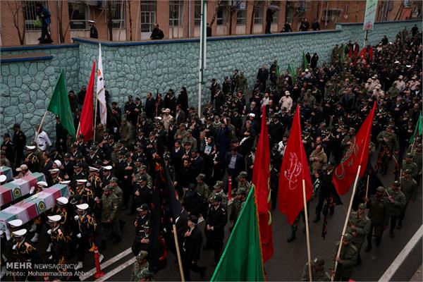 آئین تشییع ۱۴ شهید تازه تفحص شده نیروی انتظامی 17