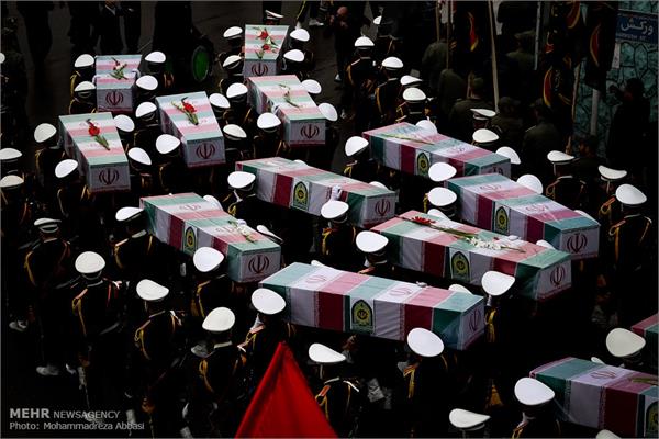 آئین تشییع ۱۴ شهید تازه تفحص شده نیروی انتظامی 30