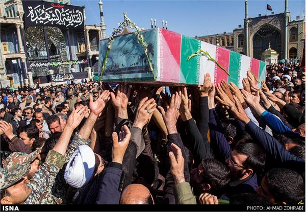 تشییع پیکر پنج شهید گمنام دفاع مقدس - قم