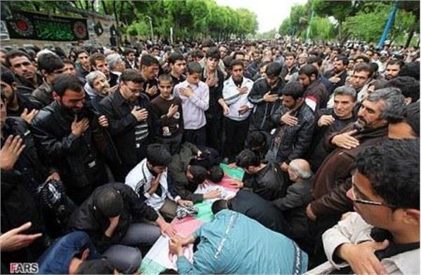 تشییع شهید حاج احمد صداقت و پنج شهید گمنام در اصفهان