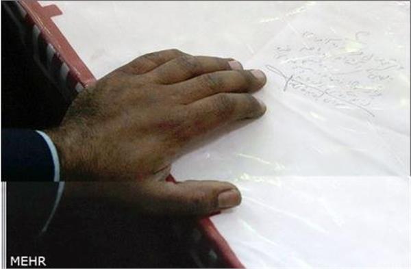 تشییع شهدا در حرم رضوی