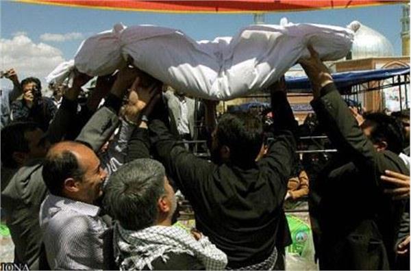 تشییع و خاکسپاری دو شهید گمنام در دانشگاه آزاد اسلامی ارومیه