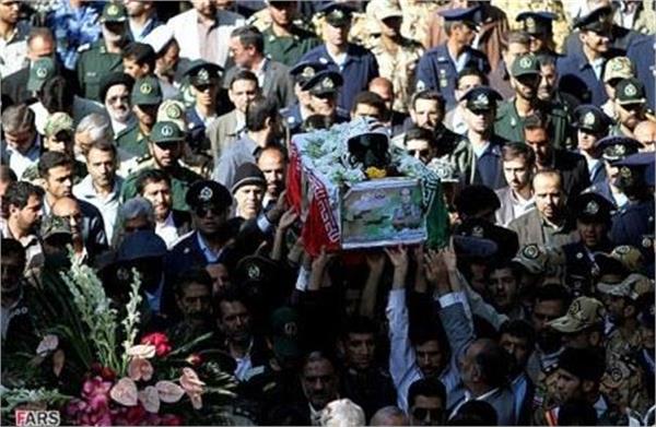 مراسم تشییع سرلشگر خلبان شهید قدرت الله کیانجو در اصفهان