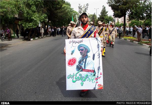 تشییع پیکر شهید محمد پازوکی طرودی - سمنان 8