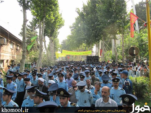 تشییع و خاکسپاری دو شهید گمنام در شهرک توحید نهاجا(تهران)