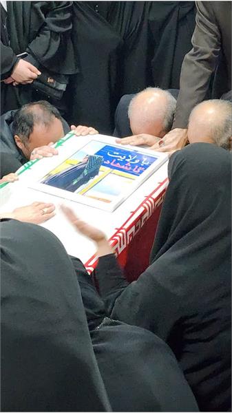 وداع با پیکر مطهر شهیده فائزه رحیمی - 15 دی 1402