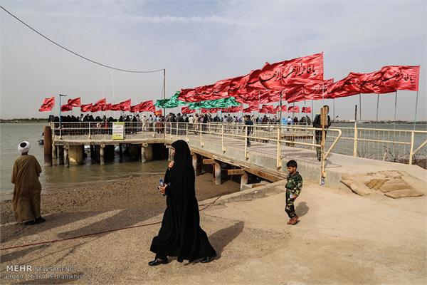 ورود پیکر ۱۳۵ شهید دوران دفاع مقدس از مرز آبی اروند 1