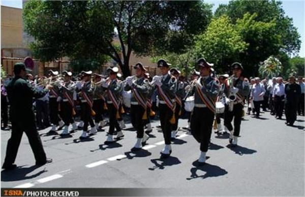 تشییع پیکر شهدای گمنام در تبریز