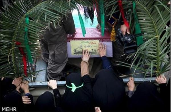 تشییع شهدای گمنام در اهواز