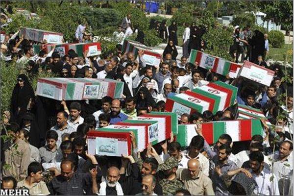 تشییع 96شهید دوران دفاع مقدس در مرقد امام خمینی(ره)