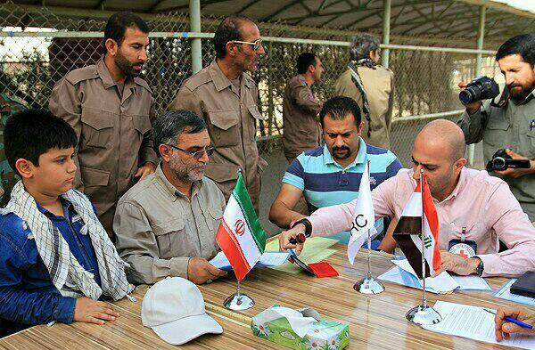 ورود پیکر مطهر ۵۵ شهید دفاع مقدس - شلمچه 1