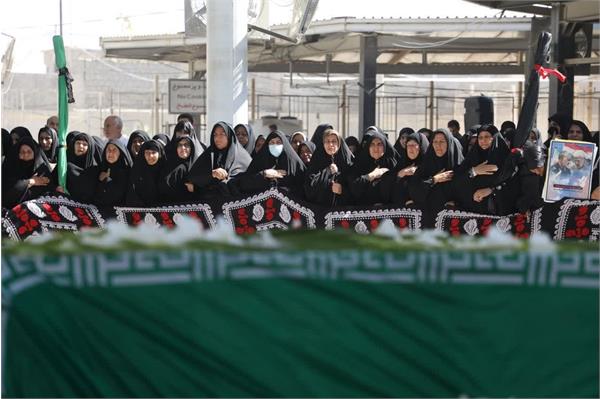 آئین استقبال از پیکرهای مطهر 35 شهید تازه تفحص شده در پایانه مرزی شهید سلیمانی مرز مهران - 5 مهر ماه 1403 3