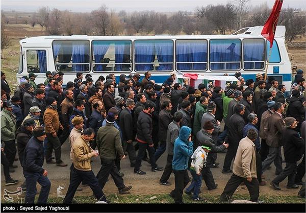 تشییع پیکر شهید دفاع مقدس الماس بیرامی - اردبیل 5