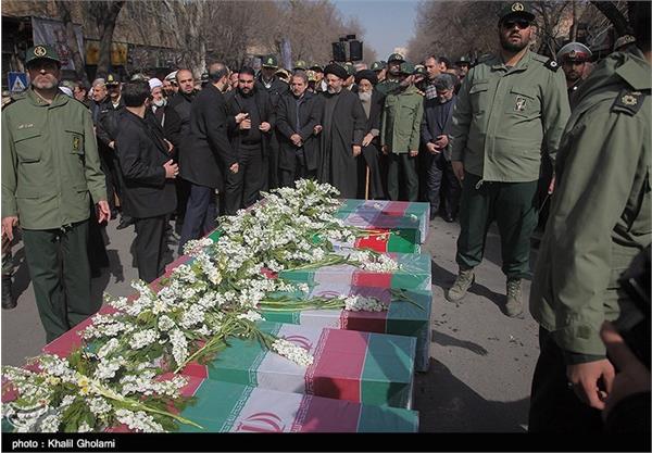 تشییع پیکر شهدای گمنام در تبریز 10