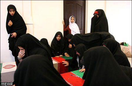 تشییع و خاکسپاری شهدای گمنام در شهرک کیانشهر تهران